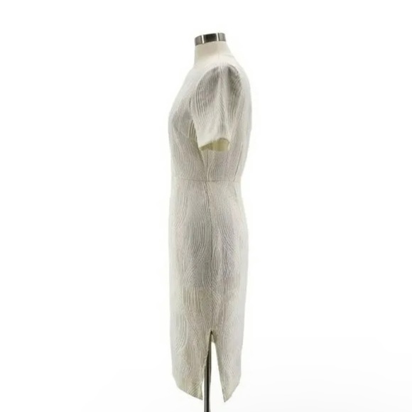 H&M Ivory Jacquard open back dress - Picture 3 of 5